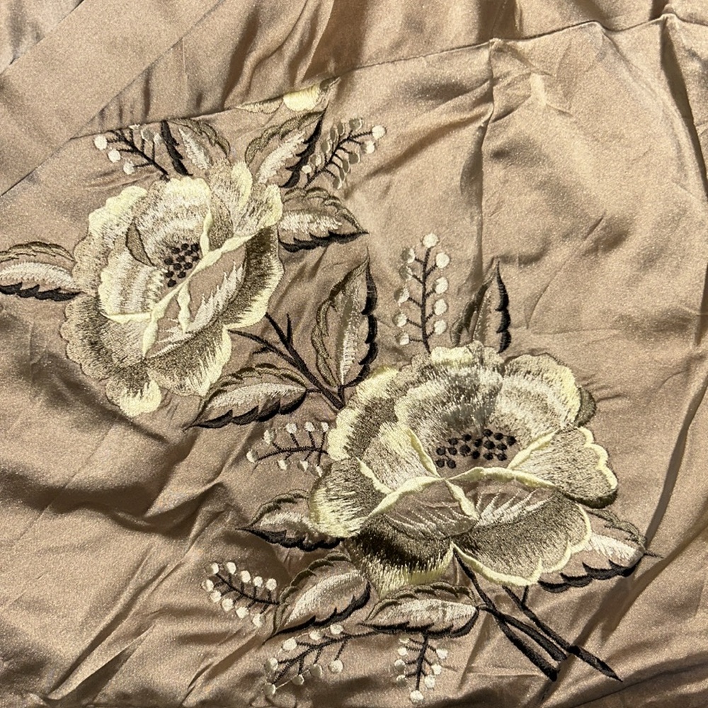 Vintage Genuine 100% Mink Paul Magder Fur Fully Lined Floral Stole Jacket Sz S/M - Picture 8 of 9